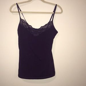 Express purple size medium basic bra cami.